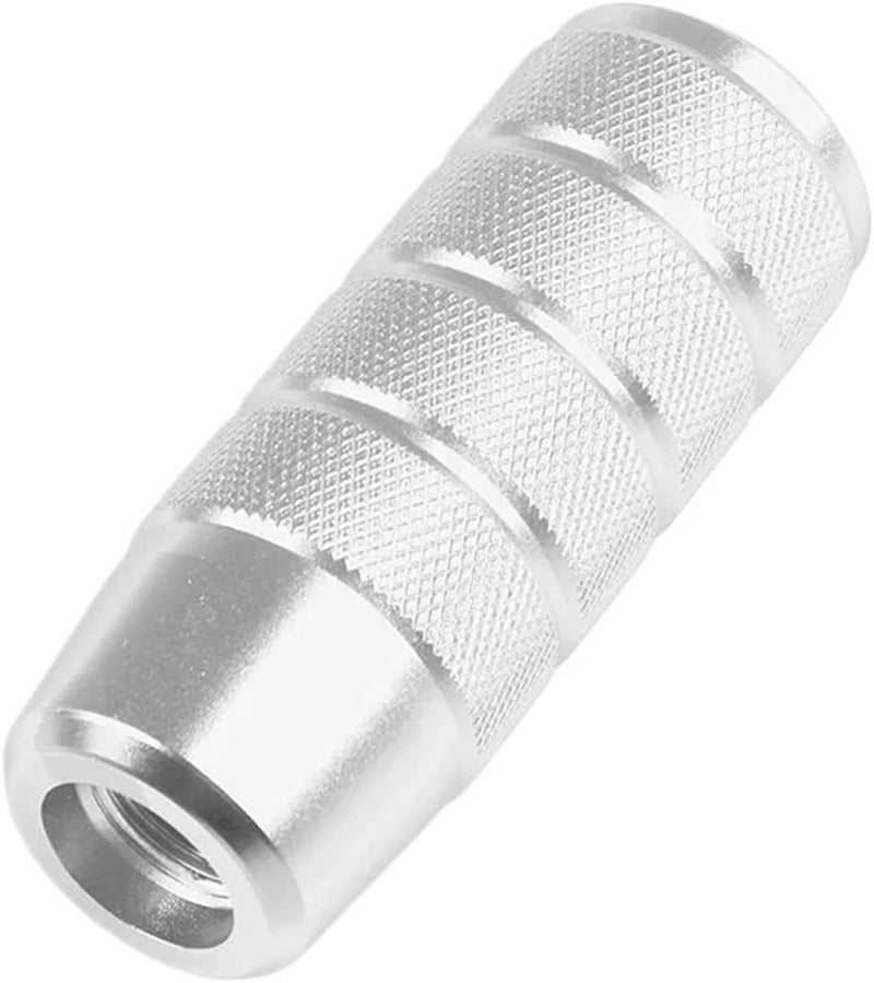 Shifter Knob Sliver Non-Slip Gear Shift Knob Manual Transmission Aluminum knurled Shifter Lever Knob - Image 4