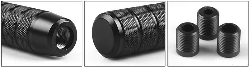 Shifter Knob Sliver Non-Slip Gear Shift Knob Manual Transmission Aluminum knurled Shifter Lever Knob - Image 2
