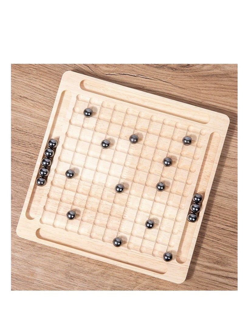 لعبة شطرنج خشبية مغناطيسية مع احجار العاب لوحية عائلية للاطفال والكبار اصدار جديد مطلي بالورنيش - Image 1