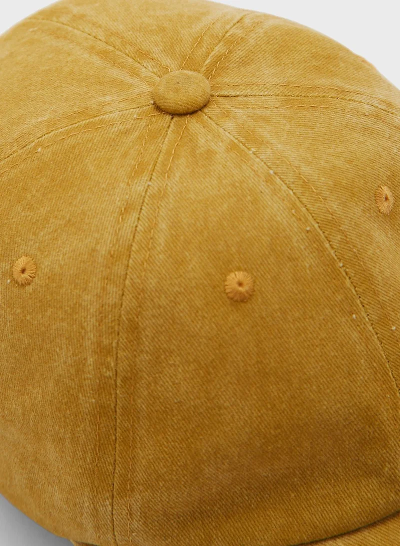 Seventy Five Casual Acid Wash Curve Peak Cap