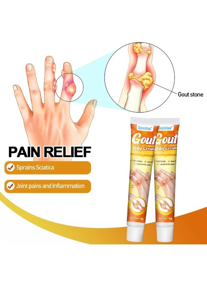 Sumifun Gout Relief Cream 20g, Treat Bunion Hallux Valgus Corrector Pain Relief Ointment Foot Toe Swelling Ache Plaster. - Image 5