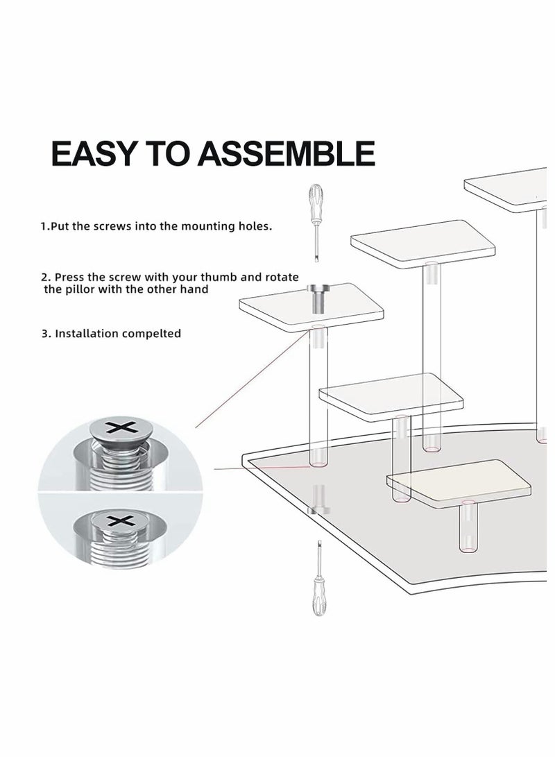 Acrylic Display Stand Risers for Collectibles, Toys, Dolls, and Jewelry Showcase - Image 4
