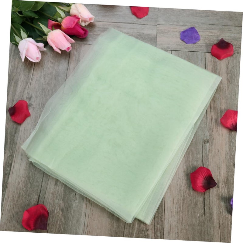 ABOOFAN Green Sheer Voile Curtains Window Screen Tulle Privacy Window Treatments 100x200cm Home Decor Elegant Lightweight - Image 4