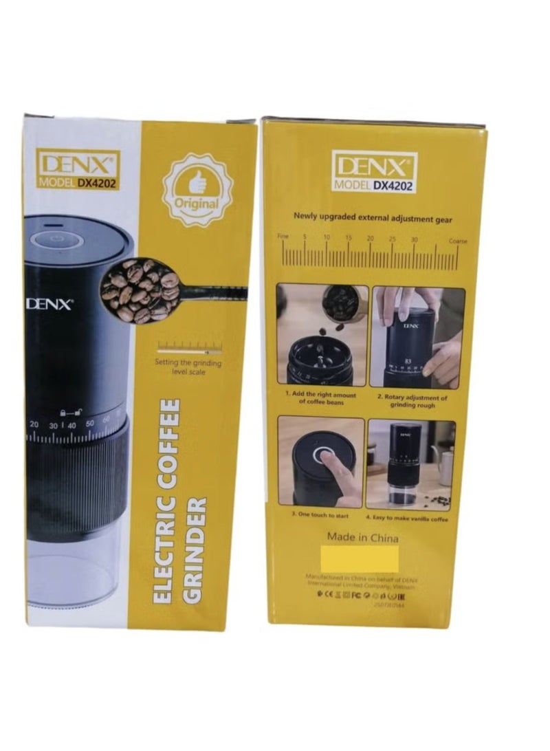 دينكس مطحنة قهوة كهربائية محمولة قابلة لإعادة الشحن من النوع C بقوة 13 وات - Image 2