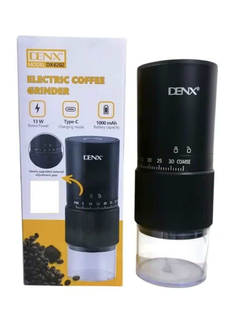 دينكس مطحنة قهوة كهربائية محمولة قابلة لإعادة الشحن من النوع C بقوة 13 وات - Image 1