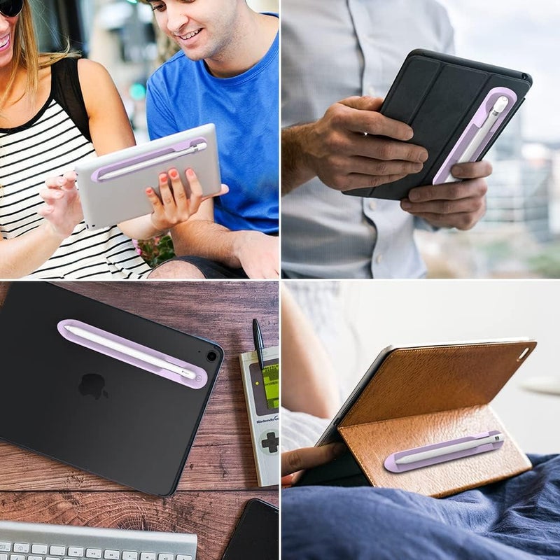 KASTWAVE Magnetic iPencil Holder for Apple Pencil, Pro, 1st/2nd Gen [Strong Adhesive] Sticker for iPad Pen & Stylus, Accessories for iPad Stylus Pens (Lavender) - Image 4