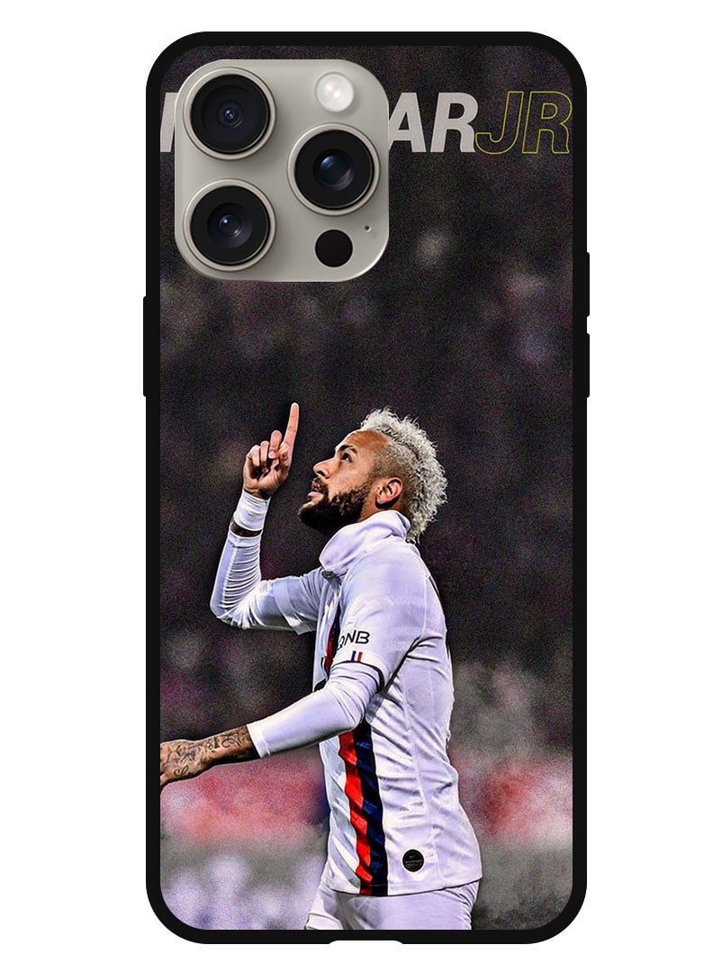 Theodor غطاء واقي مضاد للخدش ومقاوم للصدمات لجهاز iPhone 15 Pro Max نيمار جونيور - Image 1