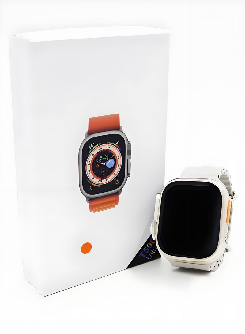 ساعة ذكية مرطبة، هاتف بلوتوث، معدل ضربات القلب، جهاز تحكم عن بعد، تصوير، أوضاع رياضية متعددة، ساعة رمادية فاتحة - Image 1