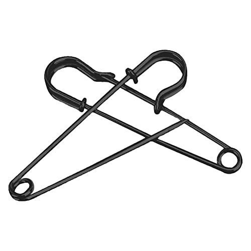 Alamic Safety Pins Brooches 2 inch/50mm Heavy Duty Blanket Pins for Blankets, Crafts, Kilts, Skirts, Sweaters, Shawls - 30 Pack (2 Inch/50mm, Black) - Image 4