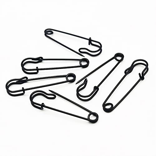 Alamic Safety Pins Brooches 2 inch/50mm Heavy Duty Blanket Pins for Blankets, Crafts, Kilts, Skirts, Sweaters, Shawls - 30 Pack (2 Inch/50mm, Black) - Image 5