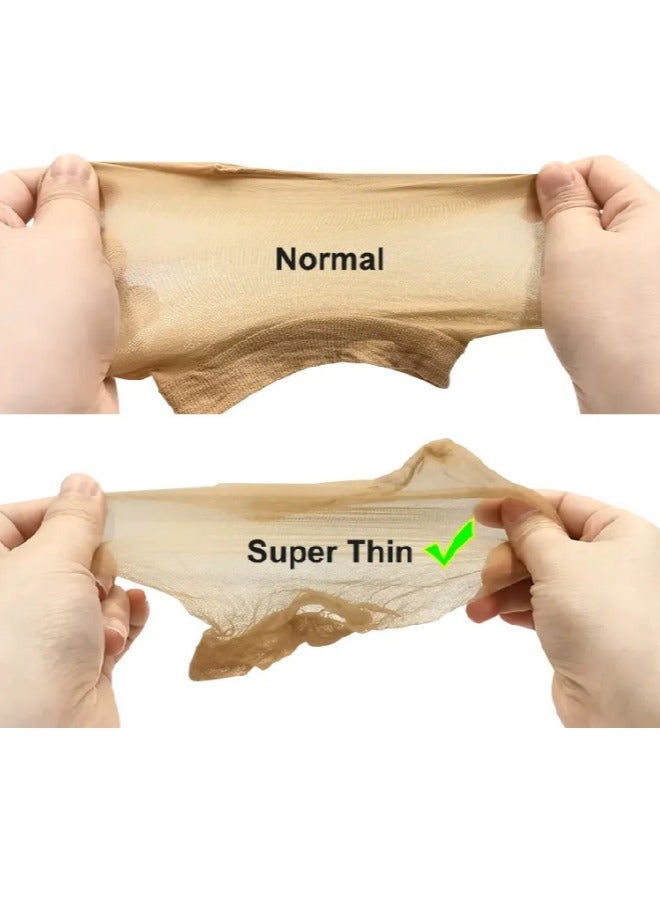 Yellow Friday Sale! 4-Piece Invisible Stocking Wig Caps – Ultra-Thin, Breathable & Stretchable for Lace Front Wigs - Image 2