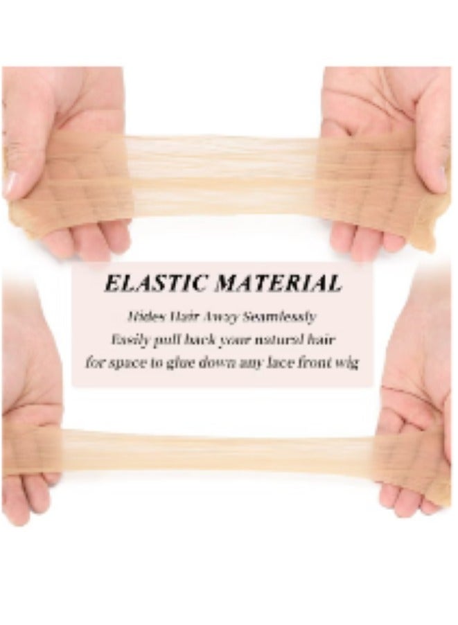 Yellow Friday Sale! 4-Piece Invisible Stocking Wig Caps – Ultra-Thin, Breathable & Stretchable for Lace Front Wigs - Image 3