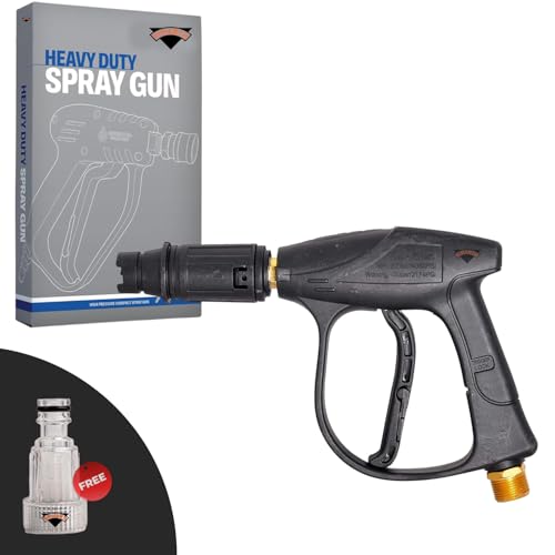 VIPARTH Pressure Washer Gun for Car Wash, Floor Cleaning | Free Inlet Filter | with Safety Lock | Suitable for Every Pressure Washer | Universal Fitting | Washer Gun | M22 | Pack of 1 - Image 1