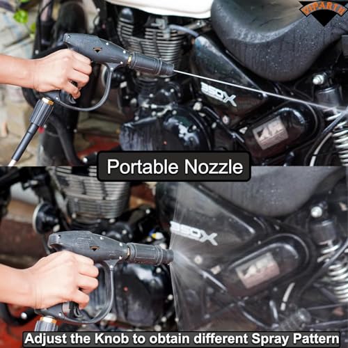 VIPARTH Pressure Washer Gun for Car Wash, Floor Cleaning | Free Inlet Filter | with Safety Lock | Suitable for Every Pressure Washer | Universal Fitting | Washer Gun | M22 | Pack of 1 - Image 2