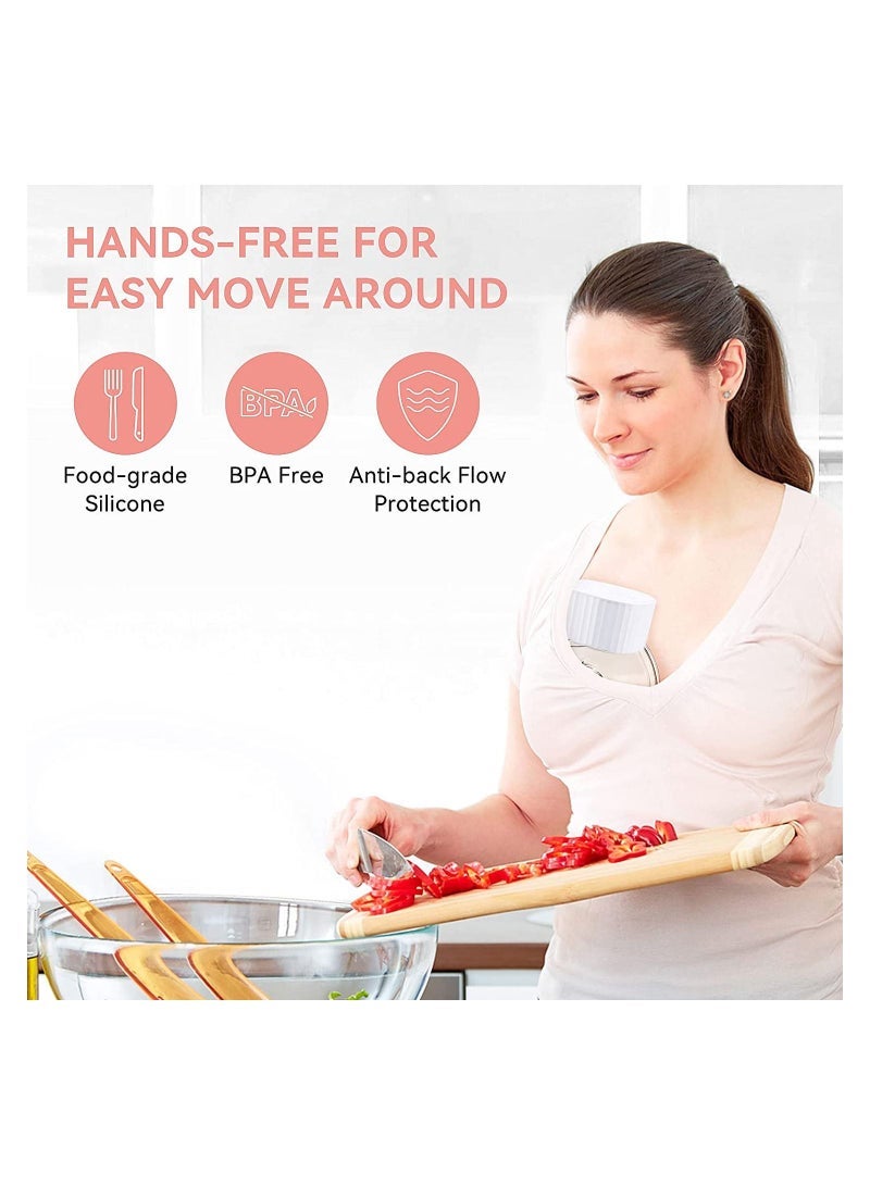 MIXDE Electric Breast Pump Wearable Hands Free Breastfeeding Pump with 3 Modes & 9 Levels,LCD Display and Memory Function Portable Cordless Milk Pump Quiet Painless & Rechargeable - Image 4