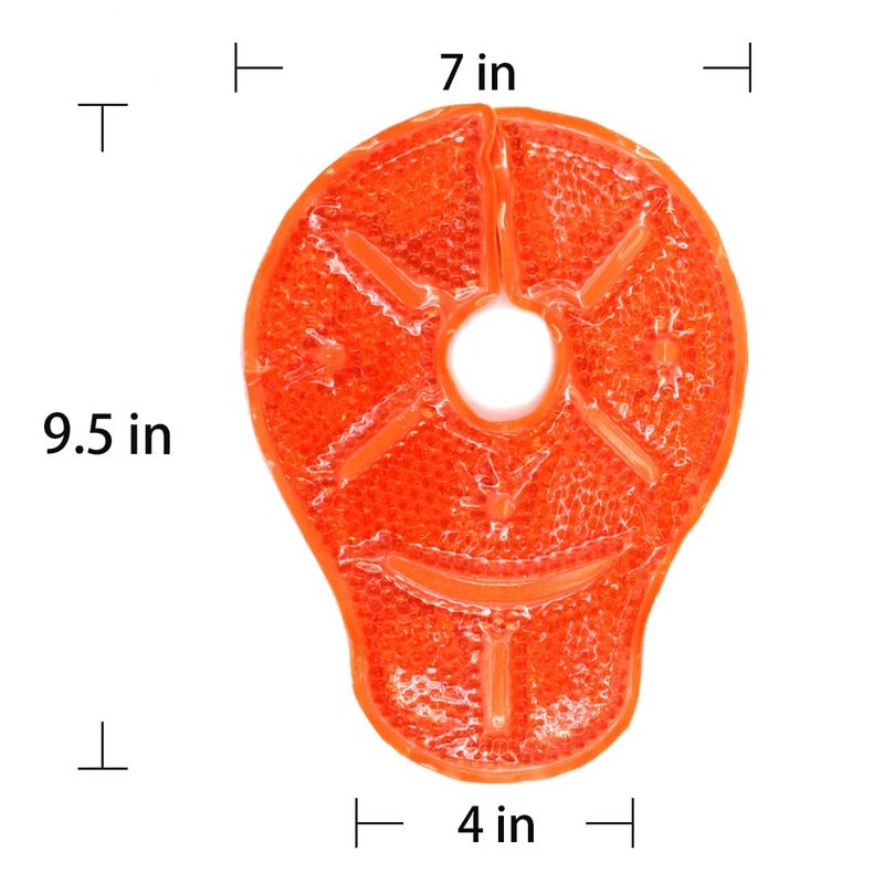 coldchill Reusable Breast Therapy Pack, Breast Ice Packs, Breastfeeding Essentials, for Breastfeeding Relief, Nursing Pain, Engorgement, Swelling Augmentation, Mastitis, Mastectomy Recovery, 2 Pack Orange - Image 4