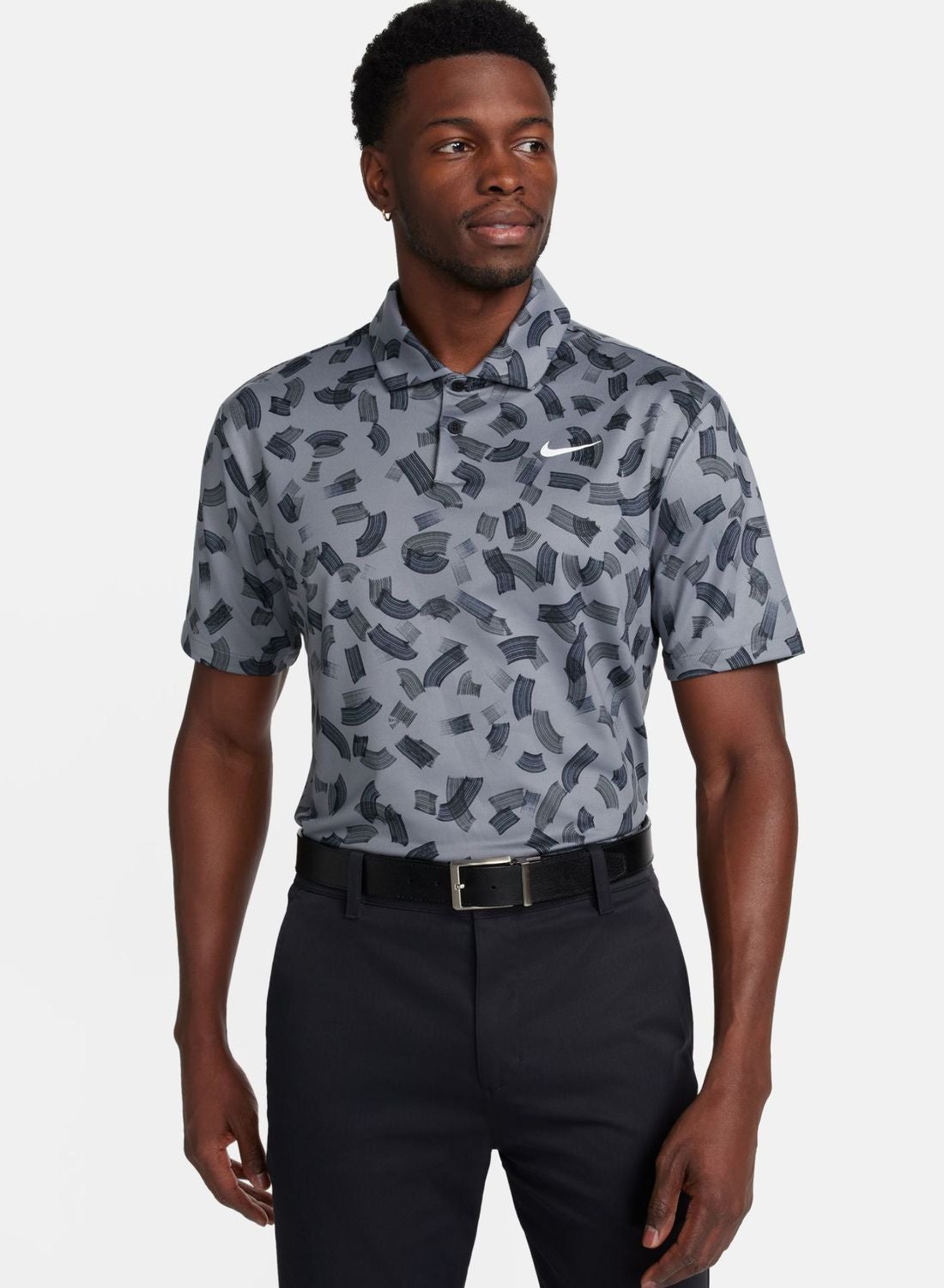 nike micro print polo