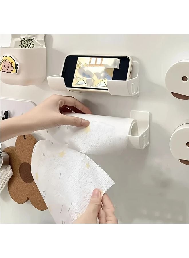 Grey 2pcs Adjustable No Drill Kitchen Storage Rack Plastic Organizer Box - Image 5