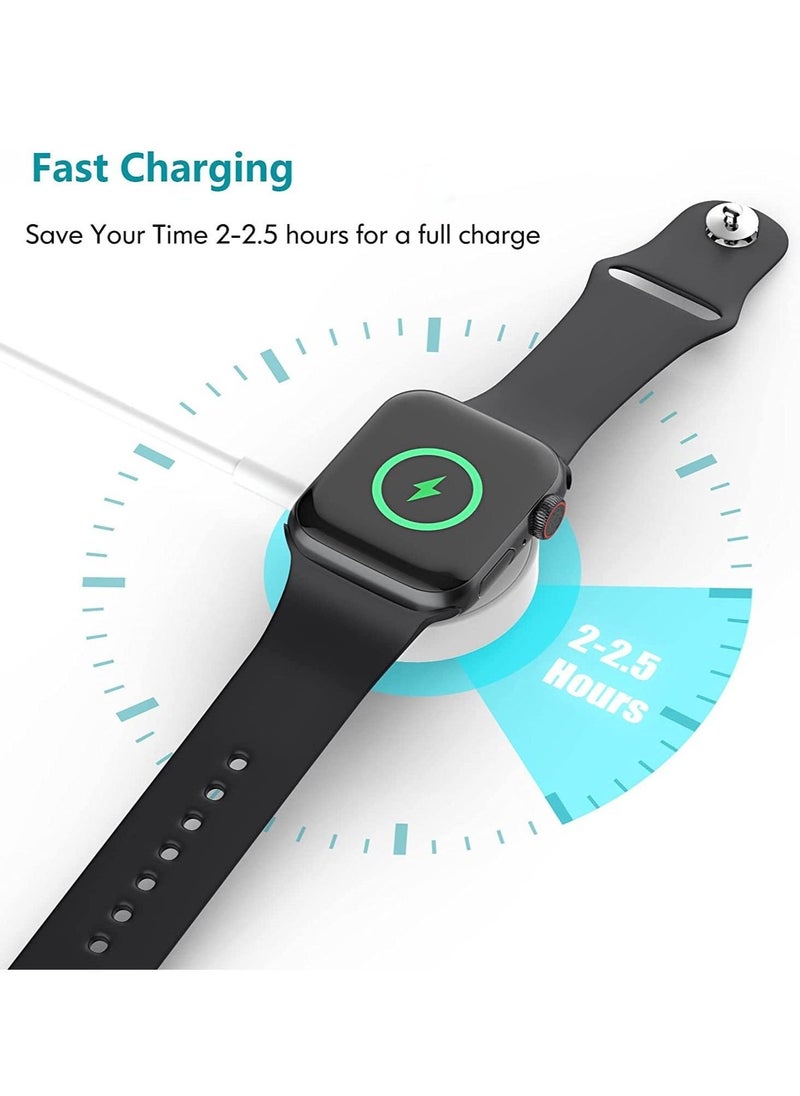 DPL Portable Smart USB Watch Charger Cable for Apple iWatch (Series 5/4/3/2) - White - Image 3