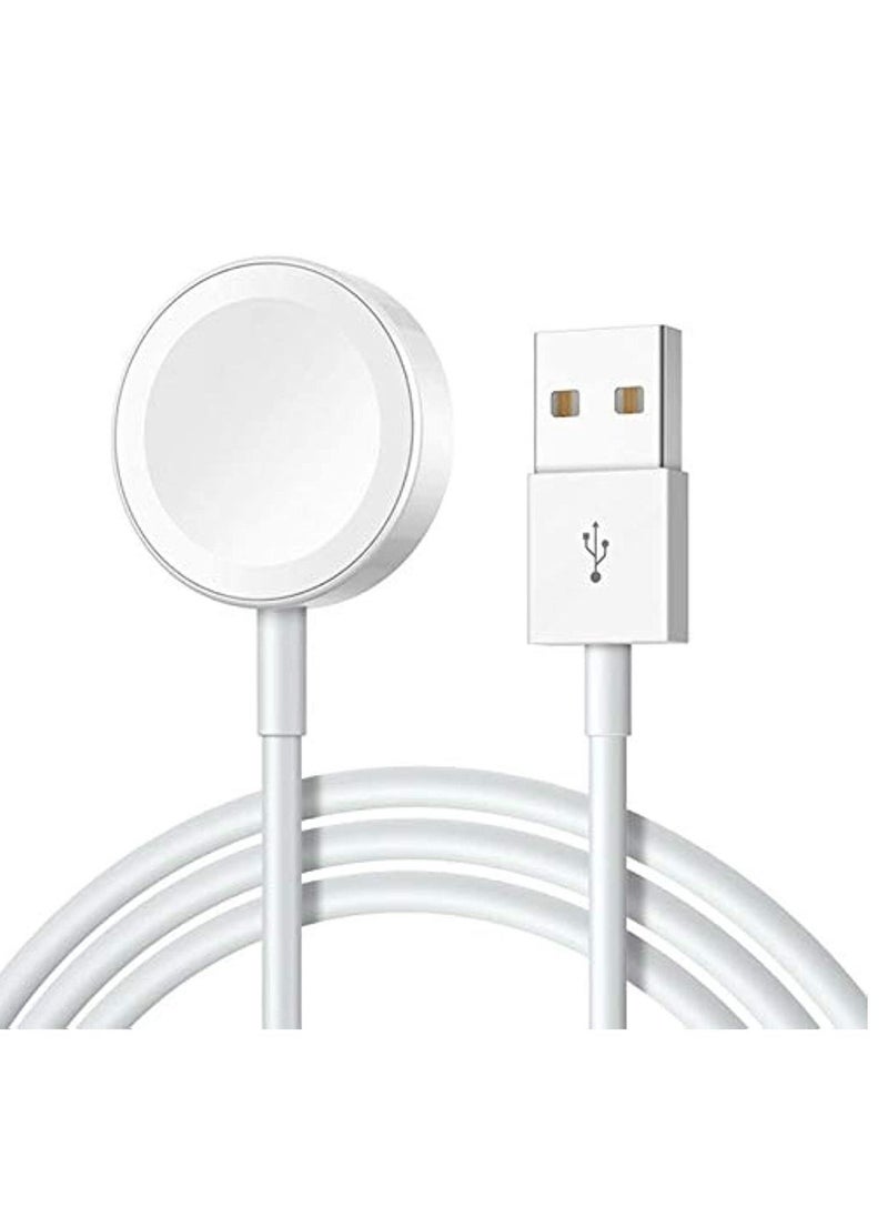 DPL Portable Smart USB Watch Charger Cable for Apple iWatch (Series 5/4/3/2) - White - Image 1