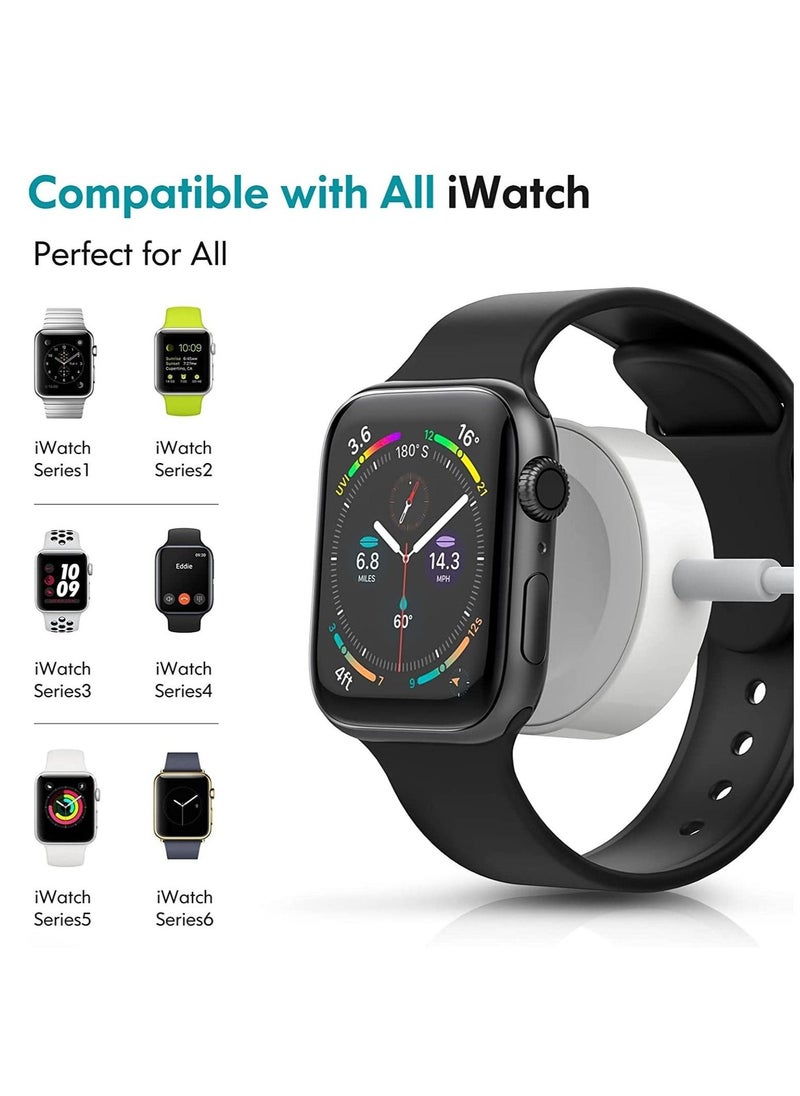 DPL Portable Smart USB Watch Charger Cable for Apple iWatch (Series 5/4/3/2) - White - Image 2