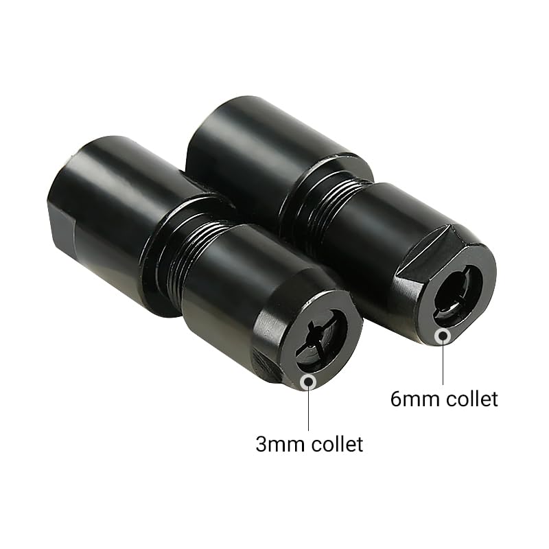 LOZLIN Angle Grinder Modified Adapter 5/8-11 Thread Straight Grinder Chuck Converter Heavy Duty Power Tool Accessory for Grinding Polishing Metalworking, 3/6mm-Black - Image 4