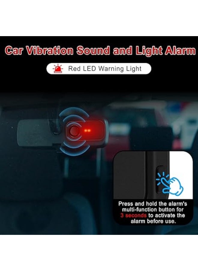 M MIAOYAN Car anti-theft alarm system, 113dB simulated car alarm, car motion alarm, vehicle security alarm, car vibration warning, interior safety red LED indicator, IP66 waterproof. - Image 4