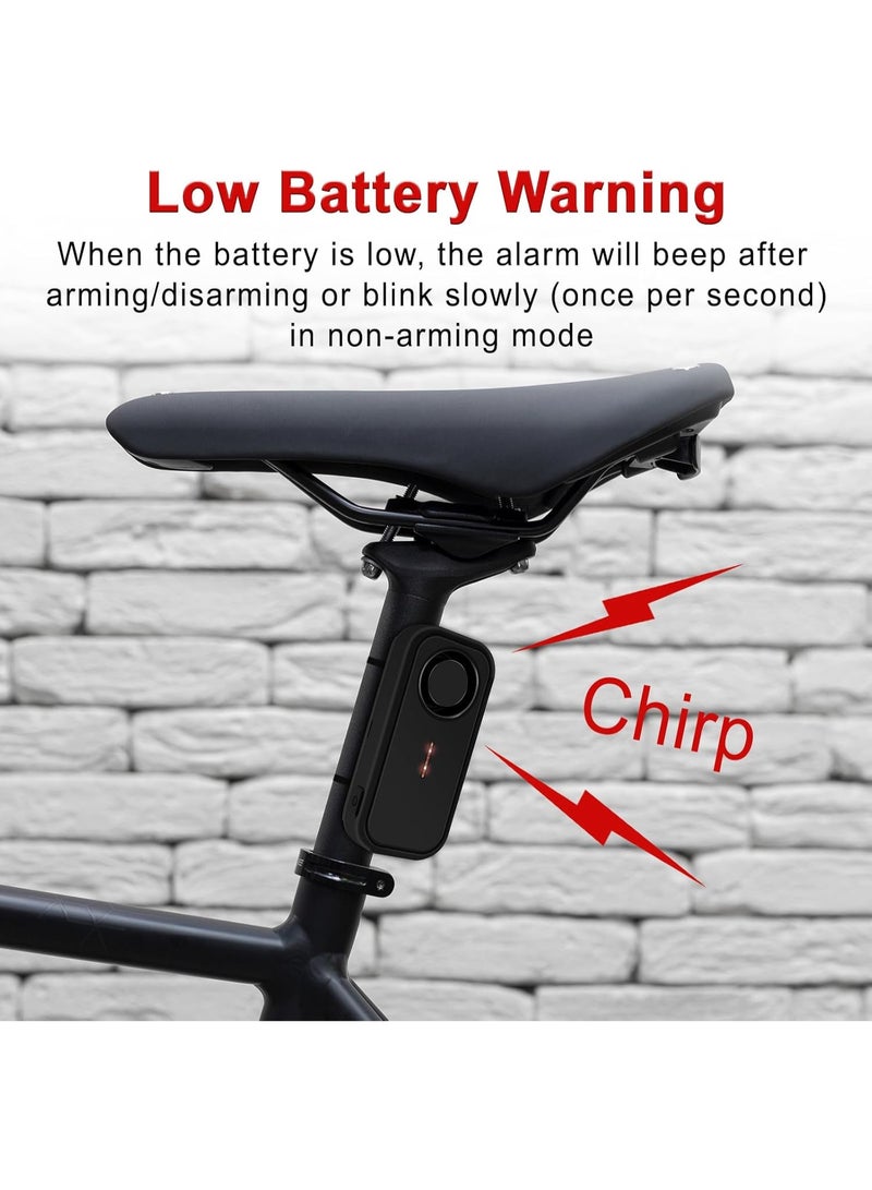 M MIAOYAN Car anti-theft alarm system, 113dB simulated car alarm, car motion alarm, vehicle security alarm, car vibration warning, interior safety red LED indicator, IP66 waterproof. - Image 2