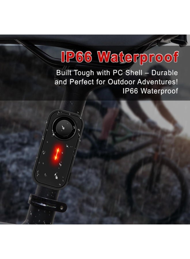 M MIAOYAN Car anti-theft alarm system, 113dB simulated car alarm, car motion alarm, vehicle security alarm, car vibration warning, interior safety red LED indicator, IP66 waterproof. - Image 3