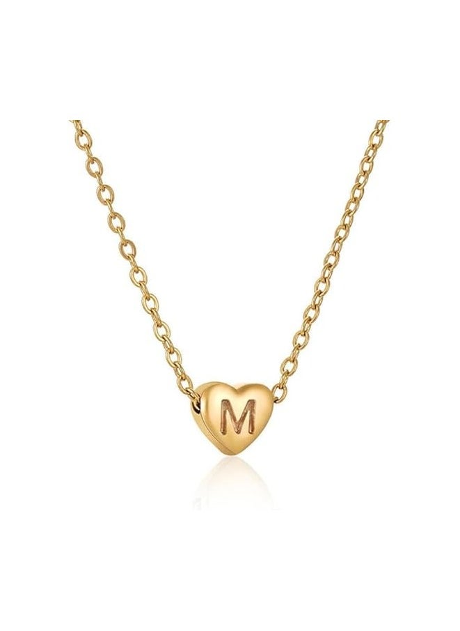 Fayrouz Jewellery Initial Letter Heart Pendant Necklace 