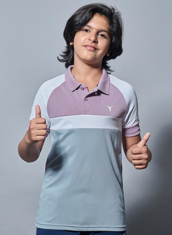 تكنوسبورت تيشيرت بولو رياضي سليم فيت ملون للأولاد من تكنوسبورت - Image 3