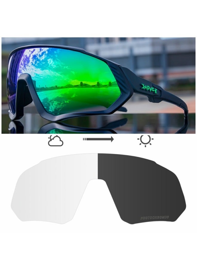 New Photochromic UV Protection Riding Glasses Two Lens Set Lenses Sunglasses