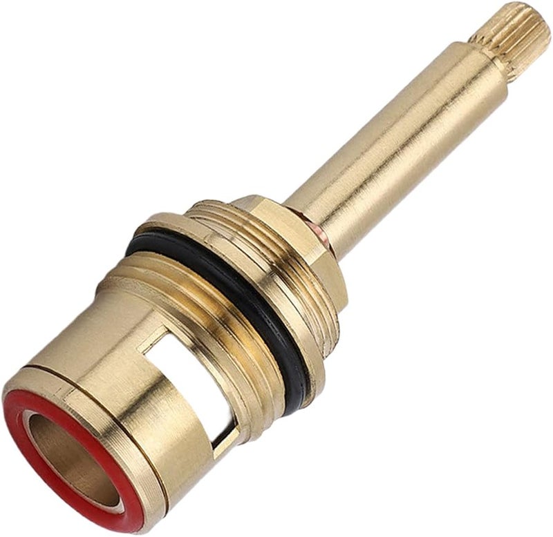Red Ceramic Disc Faucet Cartridge Replacement For Kitchen Bathroom Hot Cold Water - Image 1