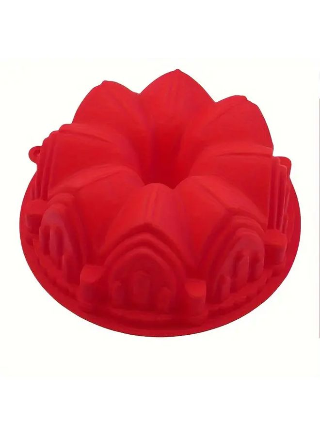 Purple Silicone Crown Cake Mold Baking Pan For DIY Kitchen Use - Image 4