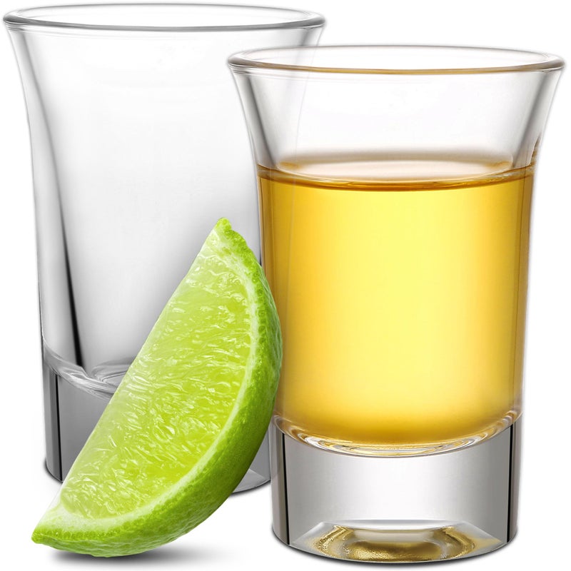 Praknu Shot Glasses Set of 1240ml  13oz  Dishwasher Safe  Heavy Base  Shot Glass for Every Party  Ideal for Liquor Shots Tequila and Vodka
