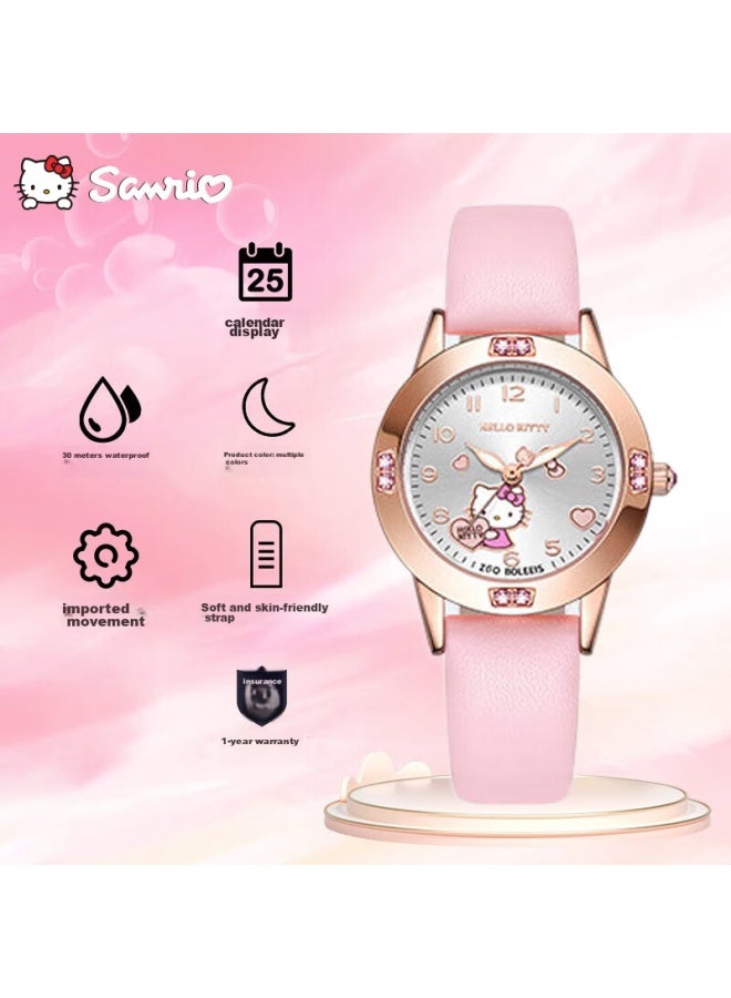 Hello Kitty o Kitty Children's Watch For Ages 6-12 Elementary And Middle School Students, Special Electronic Watch For Sanrio Girls, Birthday Gift - Image 4