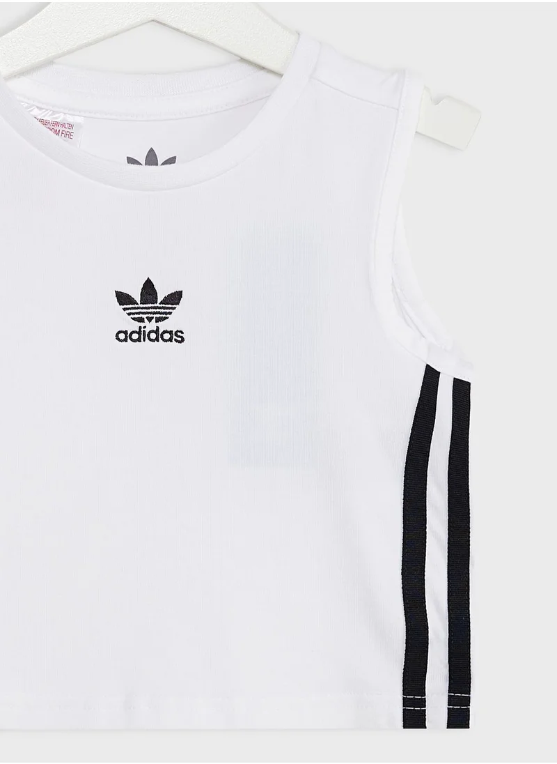 adidas Originals Kids Cropped Tank Top