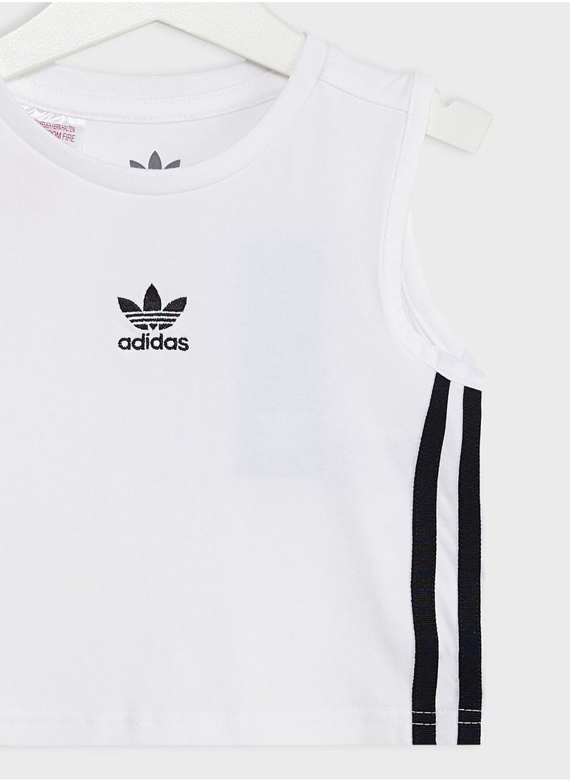 adidas Originals - Kids Cropped Tank Top - Image 1