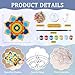 Dunzoom 30 Set Mandala Suncatchers Kits Mandala Flower DIY Suncatchers Craft Kits Make Your Own Paint Ornaments for Art Craft Summer Sun Catchers Party Supplies - Image 4
