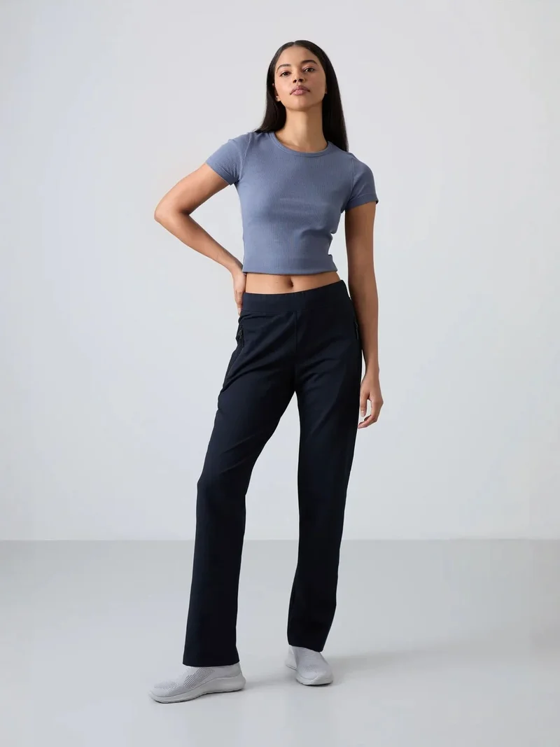 تومي لايف TOMMY Women's Straight-leg Fleece Sweatpants
