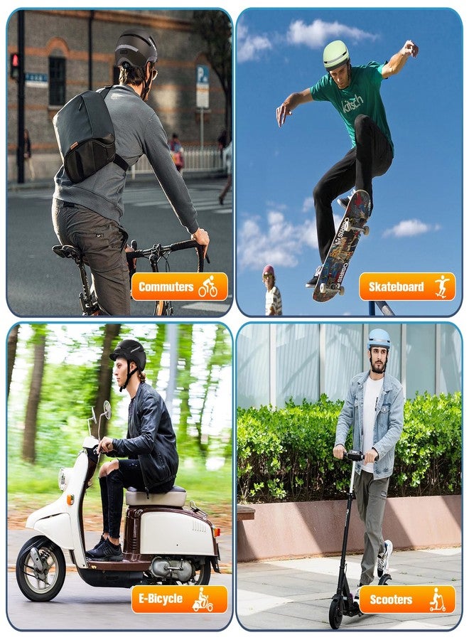 Shinmax Bike Helmet with Turn Signals, NTA Certified up to 45km/h, Bicycle Helmet for Men Women with USB Rechargeable Rear Light, Viser, Cycling Helmet for E-Bike & S-Pedelec,Scooter, Commuter, Adults - Image 5