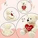 Dreplfn White Plush Teddy Bear with Red Heart I Love You 12 Cute Small Teddy Bear Soft Stuffed Animal Plush Doll for Valentines Wedding Anniversary Birthday Gift for Kids Girls Girlfriend Wife Mom - Image 4