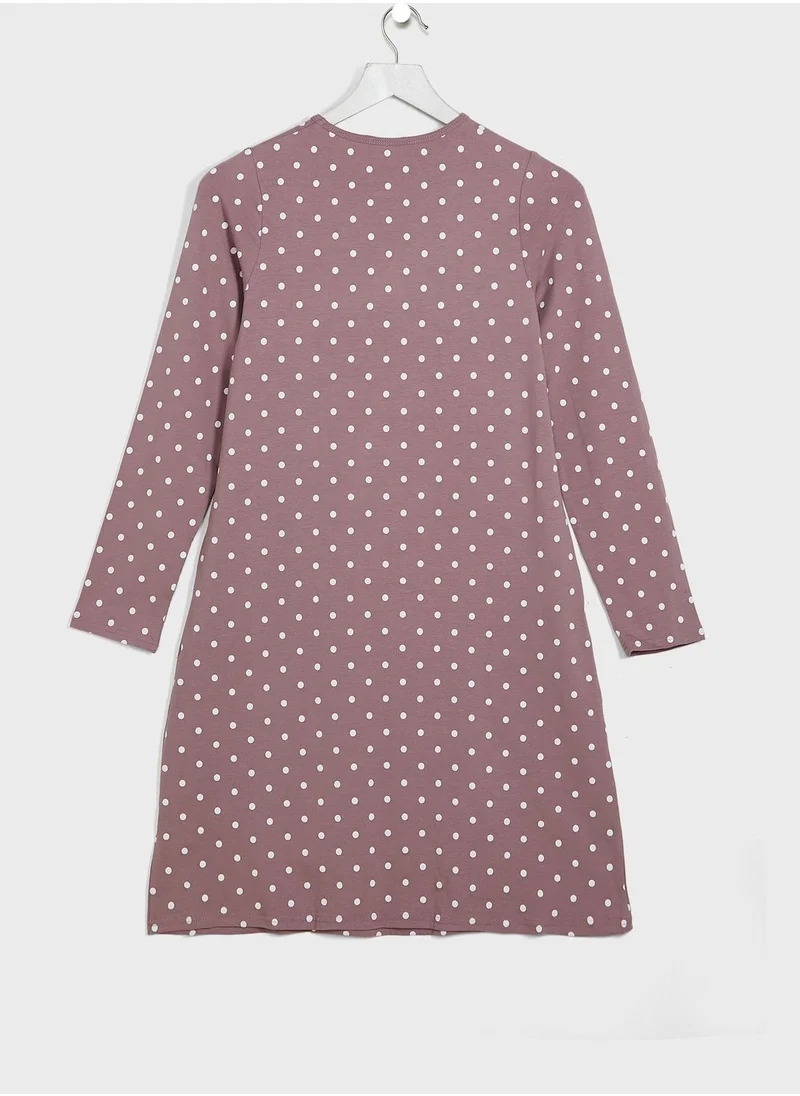 NAME IT Kids Polka Dot Nightdress