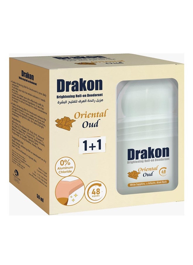 DRAKON - Whitening Roll-on Deodorant Oriental Oud 1+1 - Image 1