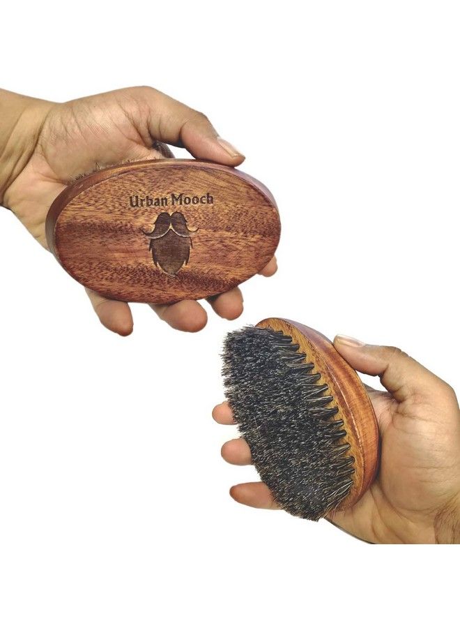 UrbanMooch Boar Bristle Beard Brush & Neem Wood Beard Comb For Beard Styling & Hair Care Combo Set - Image 5