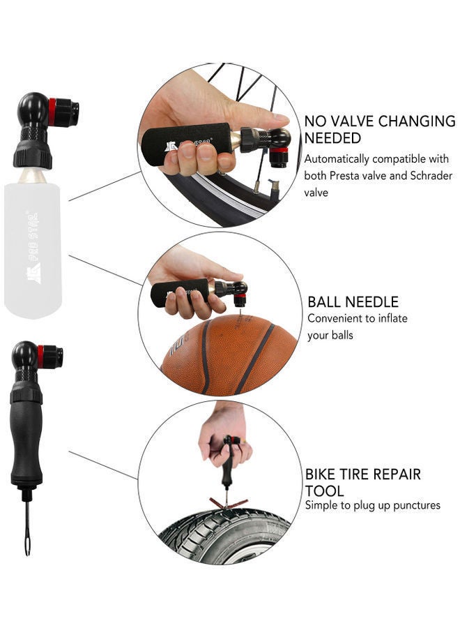 نيبمينينت مُحول لنفخ الهواء للدراجة مع أداة لإصلاح الدراجة - Image 5