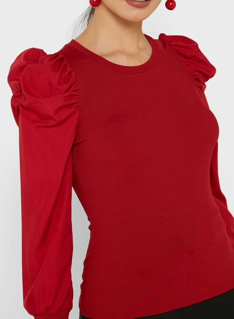 ELLA Puff Sleeve Top