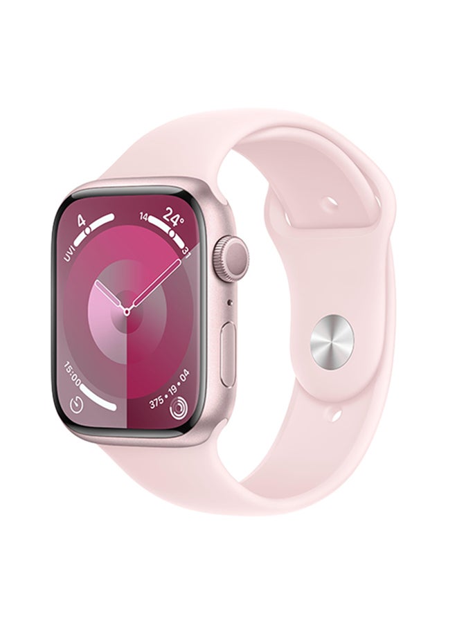 Apple Watch Series 9 Gps 41Mm Pink Aluminium Case With Light Pink Sport Band  Ml Pink - Image 1
