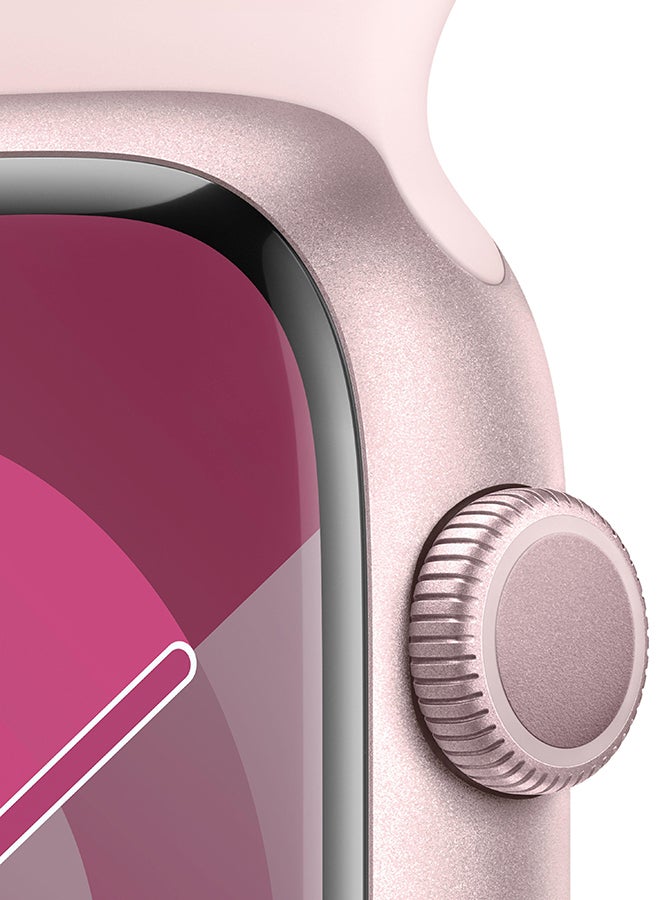 Apple Watch Series 9 Gps 41Mm Pink Aluminium Case With Light Pink Sport Band  Ml Pink - Image 3