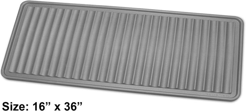 WeatherTech BootTray (16"x36") - Grey - Durable Mat for Dirty Boots and Shoes - Image 2